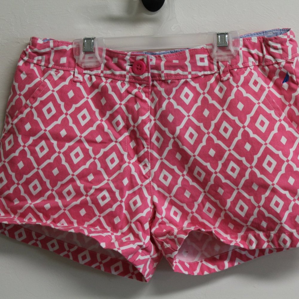 Nautica Pink and White Girls Shorts Size 12